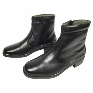 Bon Step 大塚製靴 ZIPブーツ ブラック 241/2EEEE(ブーツ)