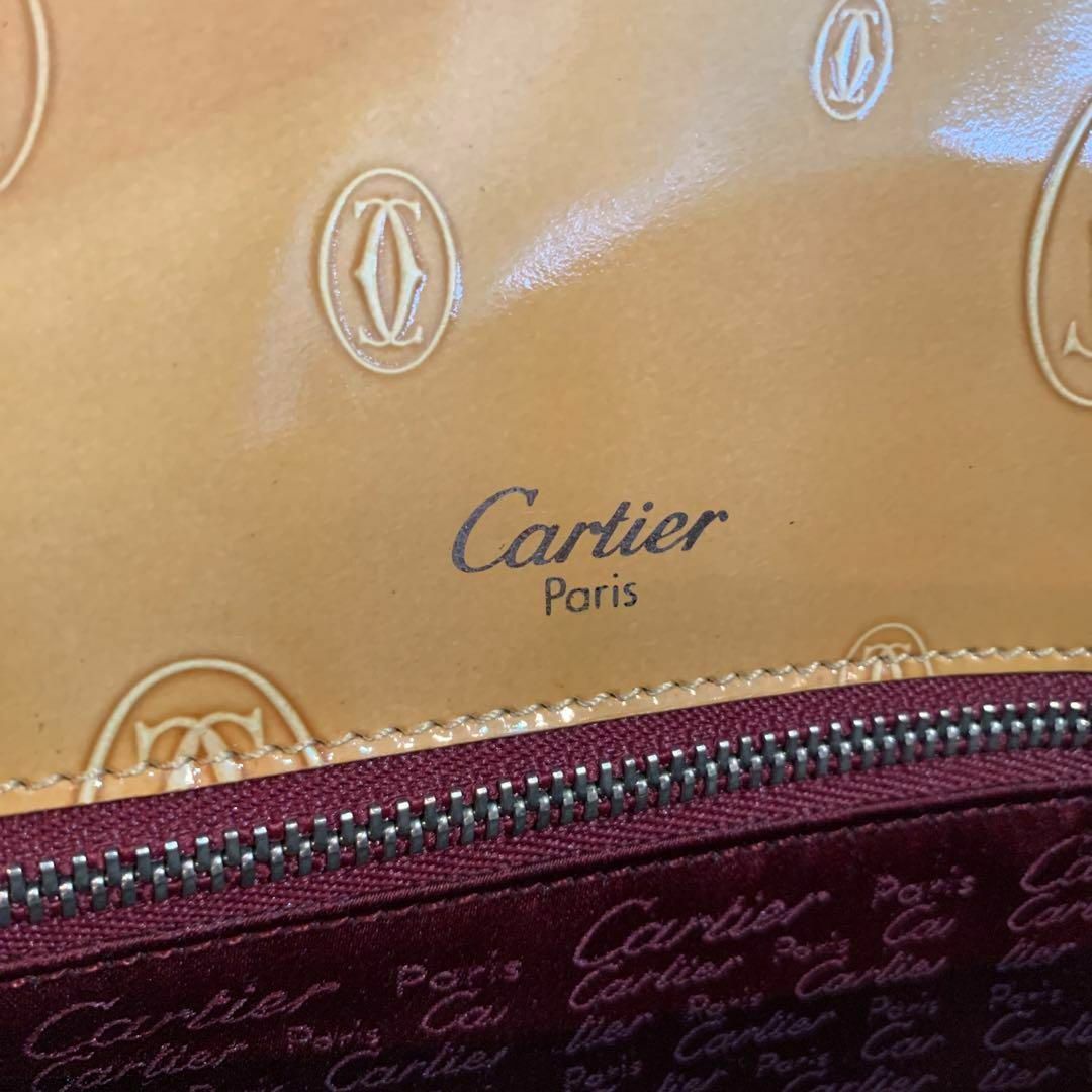 カルティエ　バッグ　パテント　ハッピーバースデー　ワンショルダー　Cartier