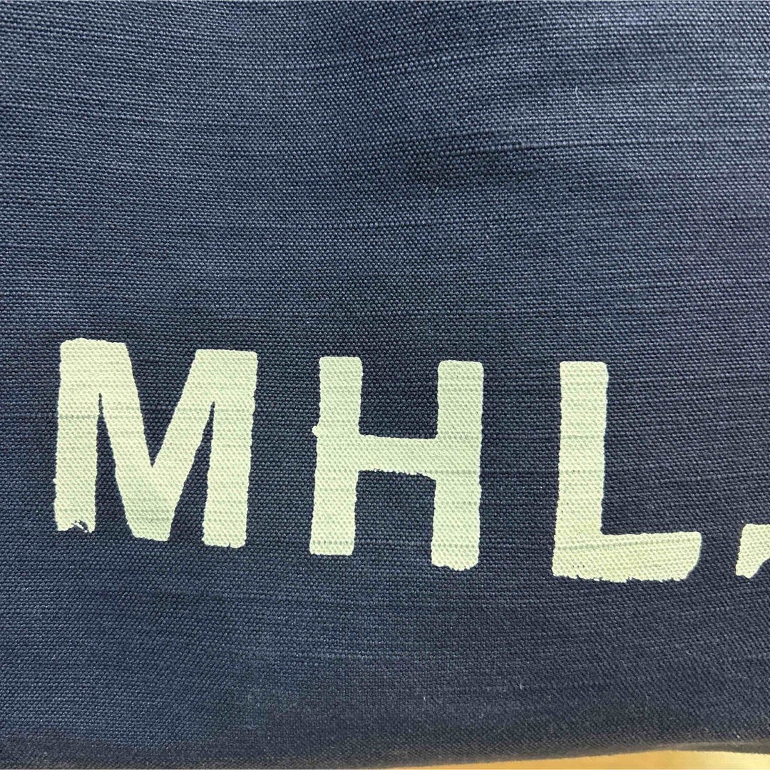 MHL. ★ HEAVY COTTON CANVAS トートバッグ　ネイビー 2