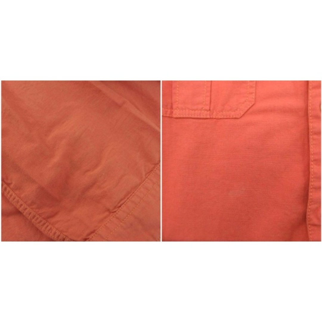 MONSIEUR NICOLE(ムッシュニコル)のmonsieur NICOLE ワークシャツ リネン混 七分袖 44 オレンジ メンズのトップス(シャツ)の商品写真