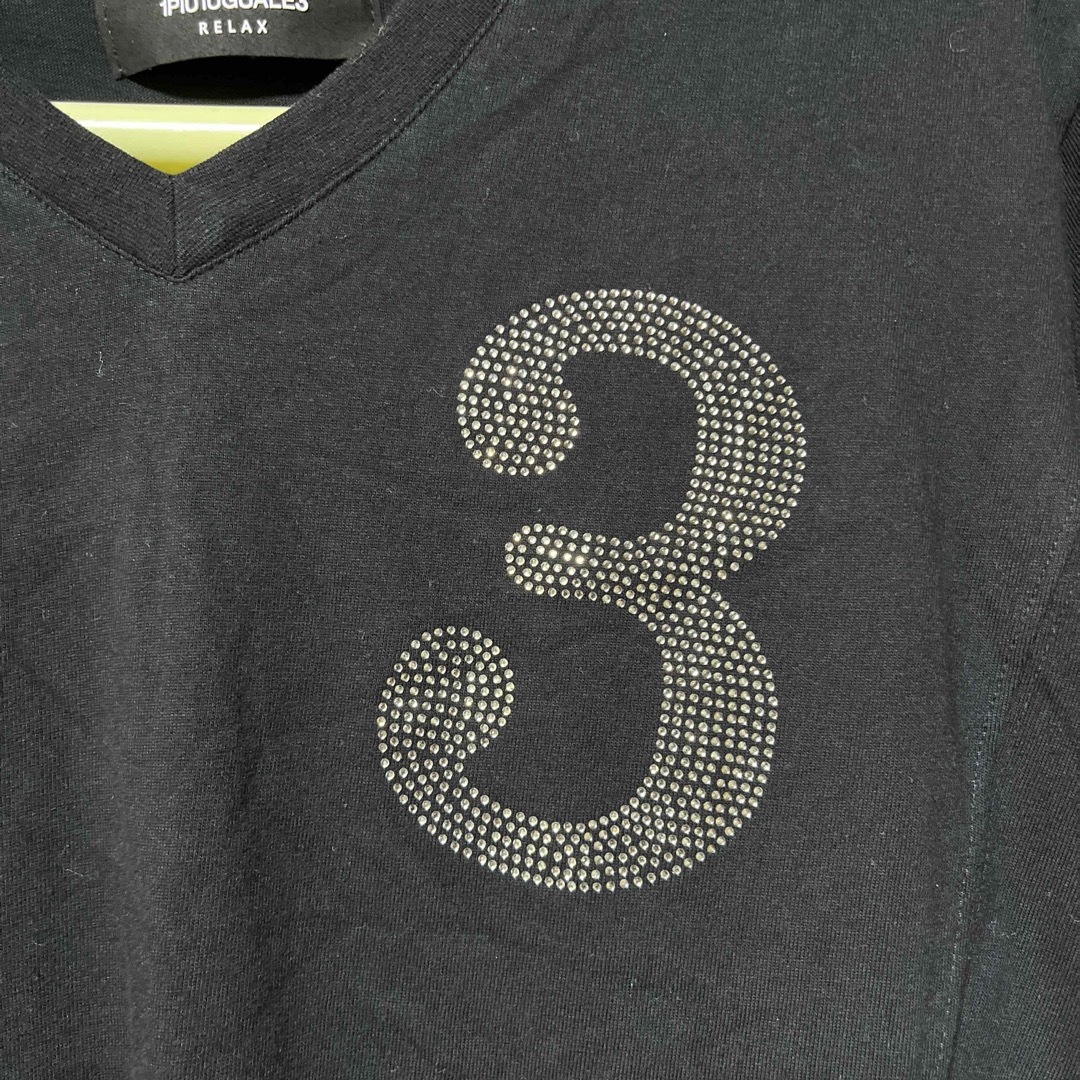 1piu1uguale3(ウノピゥウノウグァーレトレ)の1PIU1UGUALE3  Tシャツ　Vネック メンズのトップス(Tシャツ/カットソー(半袖/袖なし))の商品写真