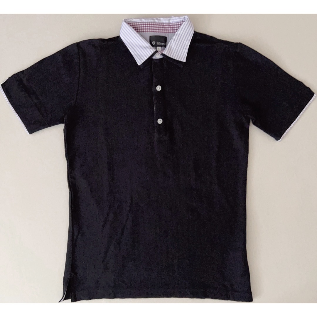 THE SHOP TK(ザショップティーケー)のメンズポロシャツ　ブラック メンズのトップス(Tシャツ/カットソー(半袖/袖なし))の商品写真