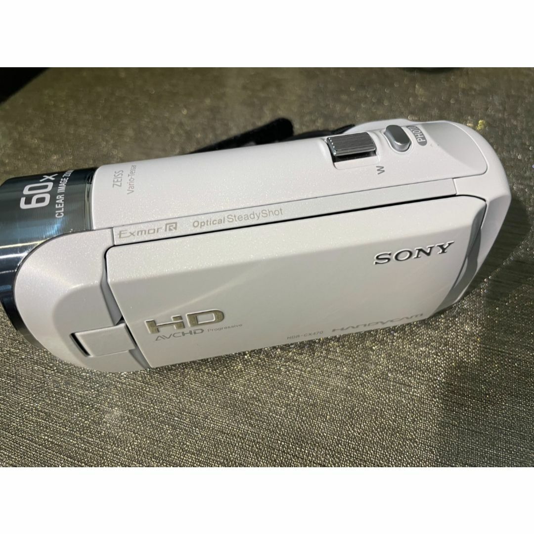 SONY(ソニー) HDR-CX470 ホワイト ビデオカメラハンディカム補償内