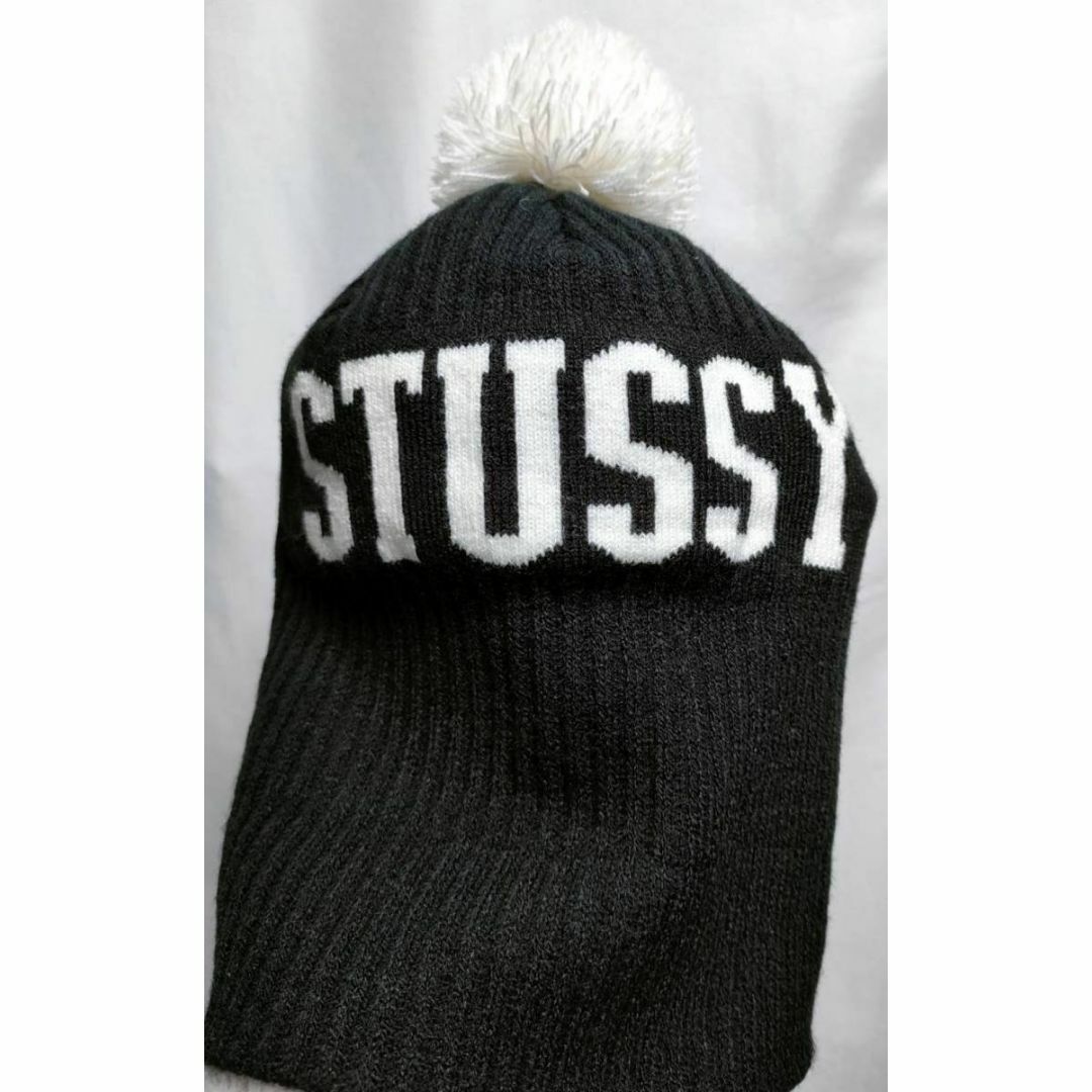 STUSSY レア 90～00年 ビンテージ STUSSYボンボンニット帽の通販 by ゆう's shop｜ステューシーならラクマ