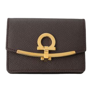 フェラガモ(Ferragamo)の新品 フェラガモ FERRAGAMO カードケース ガーナッシュブラウン(名刺入れ/定期入れ)