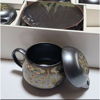 【新品】瑞陶 夢更紗バラエティー 茶碗蒸し コーヒーカップ 5客セット(食器)