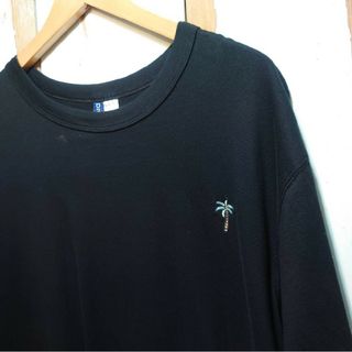 エイチアンドエム(H&M)の☆US古着エイチ・アンド・エム/ワンポイントロゴ/刺繍/L(Tシャツ/カットソー(半袖/袖なし))