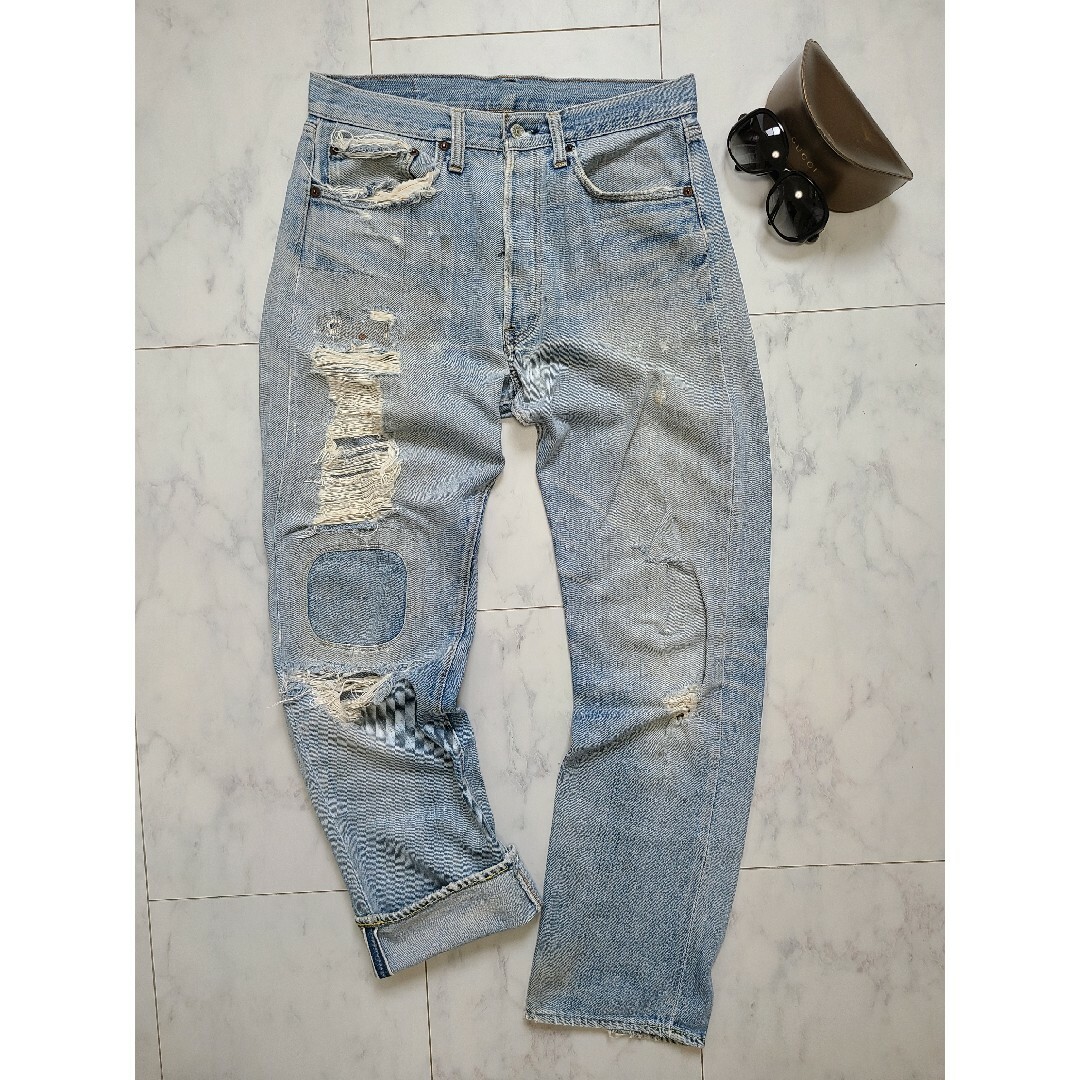 Levi's 501 66前期 リーバイス デニム ヴィンテージ 70s 赤耳 - デニム