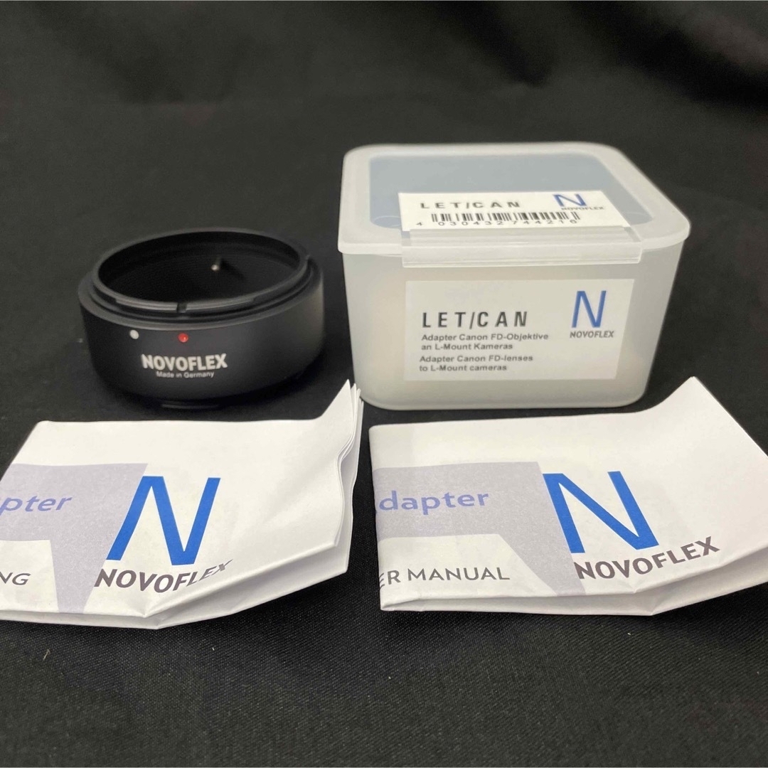 NOVOFLEX LET/CAN キャノン FD→Lマウントカメラ NOVOFLEX LET/CAN キャノン FD→Lマウントカメラ