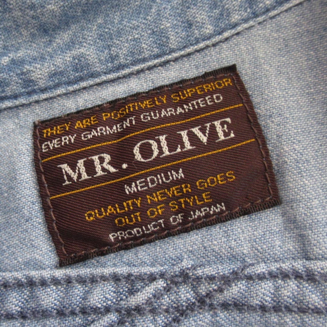 MR.OLIVE ショートスリーブ デニム シャツ カジュアル トップス M