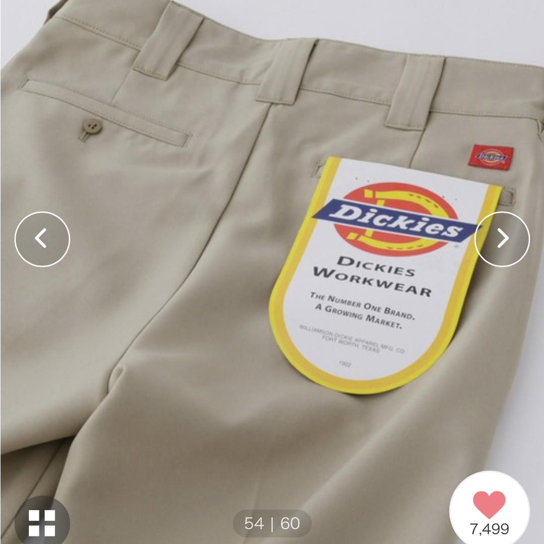 Dickies(ディッキーズ)のDickies/ディッキーズセミワイドシルエットセンタープレスセミフレアパンツ レディースのパンツ(カジュアルパンツ)の商品写真