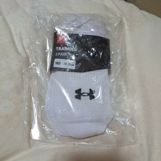 アンダーアーマー(UNDER ARMOUR)のアンダーアーマー　メンズアンクルソックス　白　25～27cm　3足(ソックス)