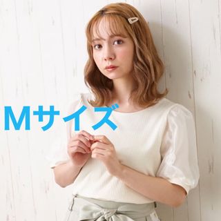 イング(INGNI)のオーガンジー袖/ボリュームスリーブトップス(Tシャツ(半袖/袖なし))