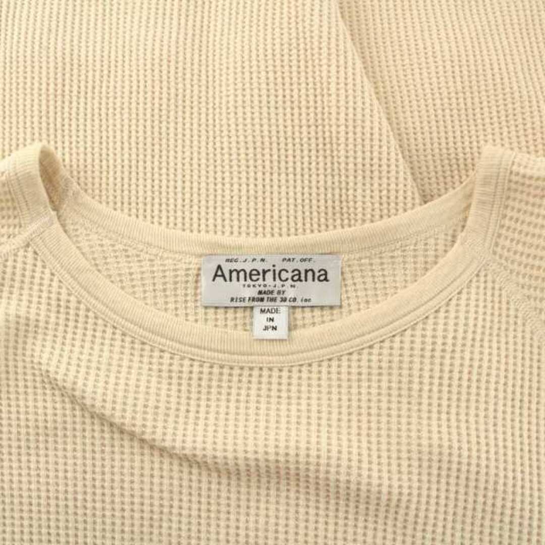 【新品・未使用】Americana アメリカーナ ワッフル ハイネック Tシャツ