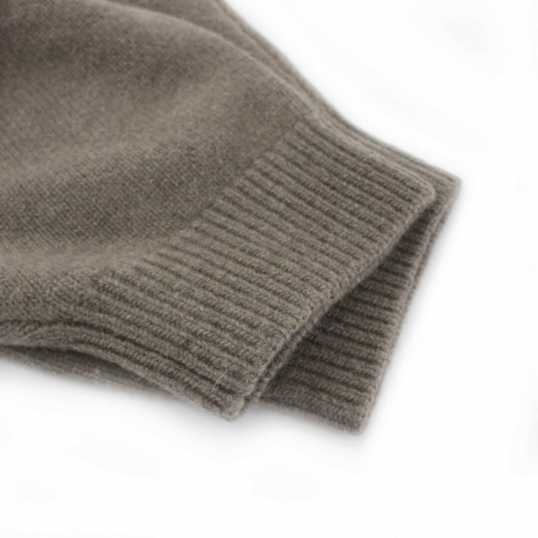 Noble(ノーブル)のノーブル ボリューム袖Vプルオーバー ニット セーター カシミヤ混 長袖 茶 レディースのトップス(ニット/セーター)の商品写真