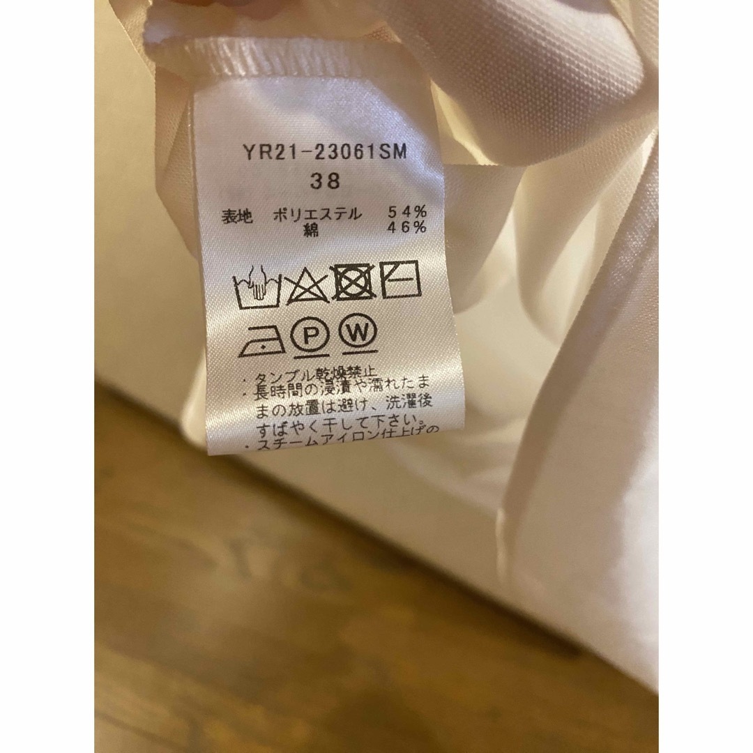 yori ミニパフブラウス ホワイト 38の通販 by shop｜ラクマ