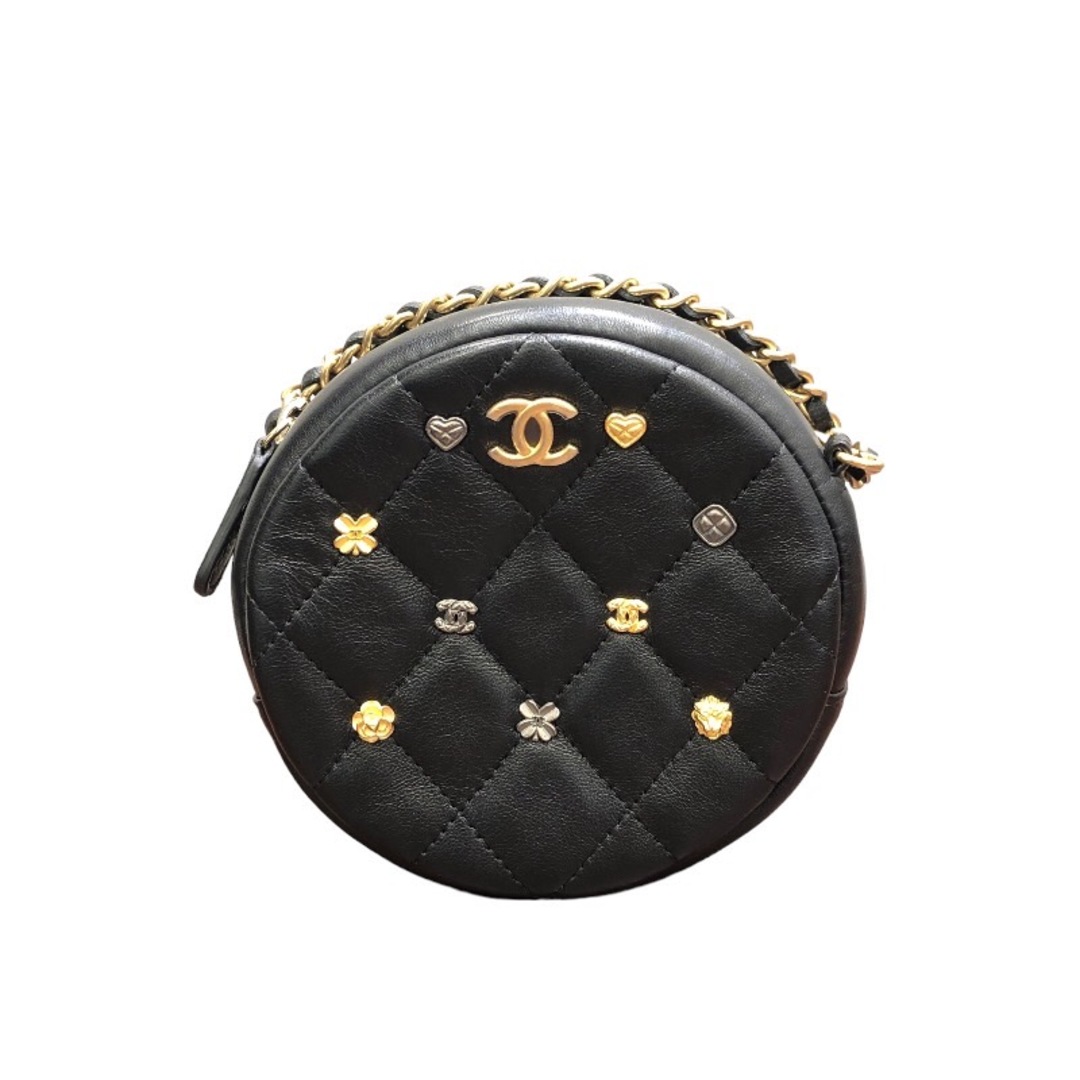 シャネル CHANEL ラッキーチャーム ラウンド チェーンショルダー