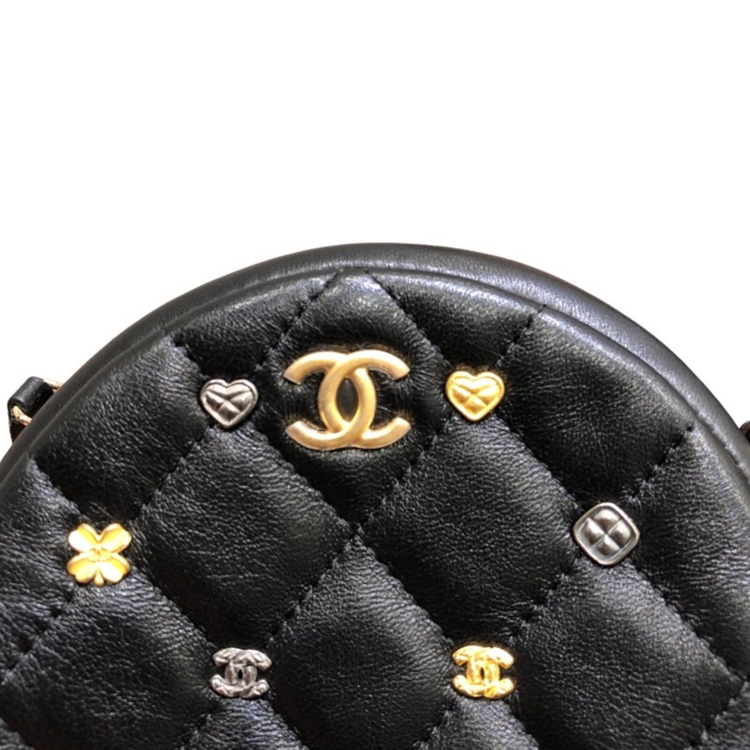 シャネル CHANEL ラッキーチャーム ラウンド チェーンショルダー