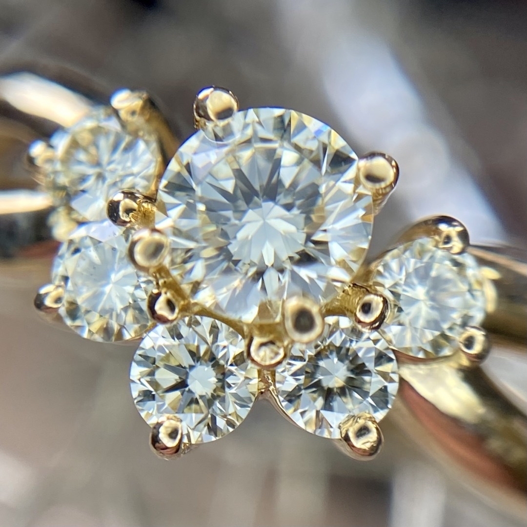 新品 ダイヤ リング 0.50ct K18 - リング 新品 ダイヤ リング 0.50ct K18 - リング