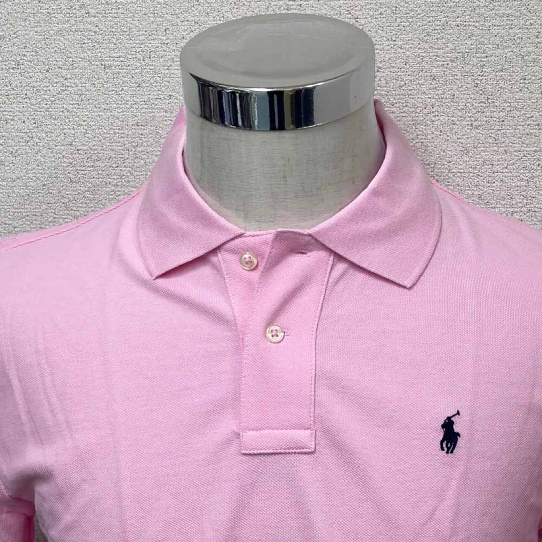 POLO RALPH LAUREN(ポロラルフローレン)の新品 ポロラルフローレン スモールポニーポロシャツ ピンク ボーイズＬサイズ レディースのトップス(ポロシャツ)の商品写真