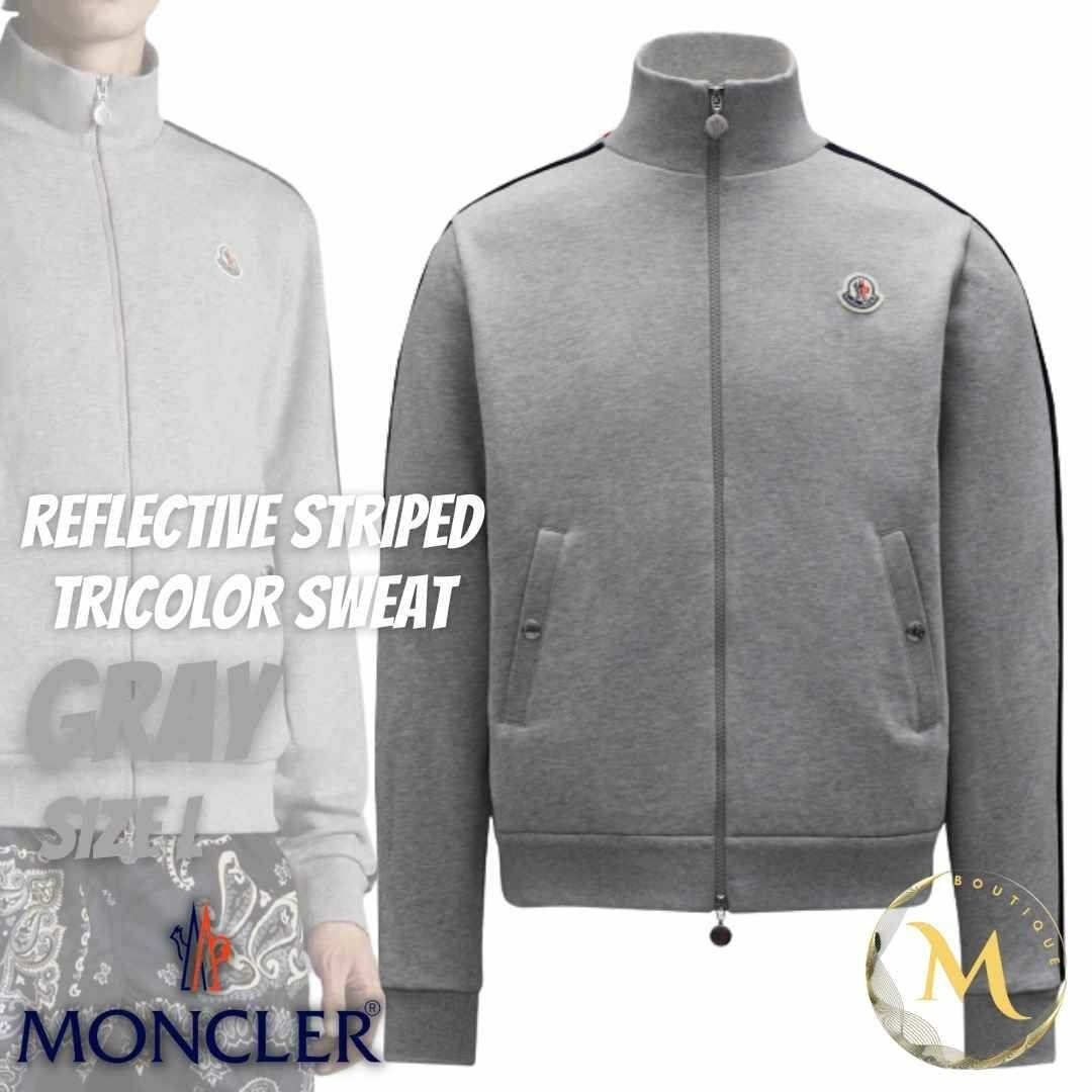 ☆新品・本物保証☆MONCLER トラックジャケット ジャージ上着 L グレー | フリマアプリ ラクマ