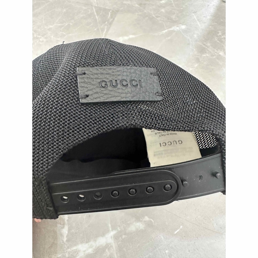 GUCCI グッチ GGロゴ ナイロン キャップ メッシュ レディース Mサイズ