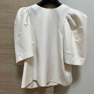 Drawer - 完売 Heve バブリーリボンブラウス オフホワイトの通販 by 's
