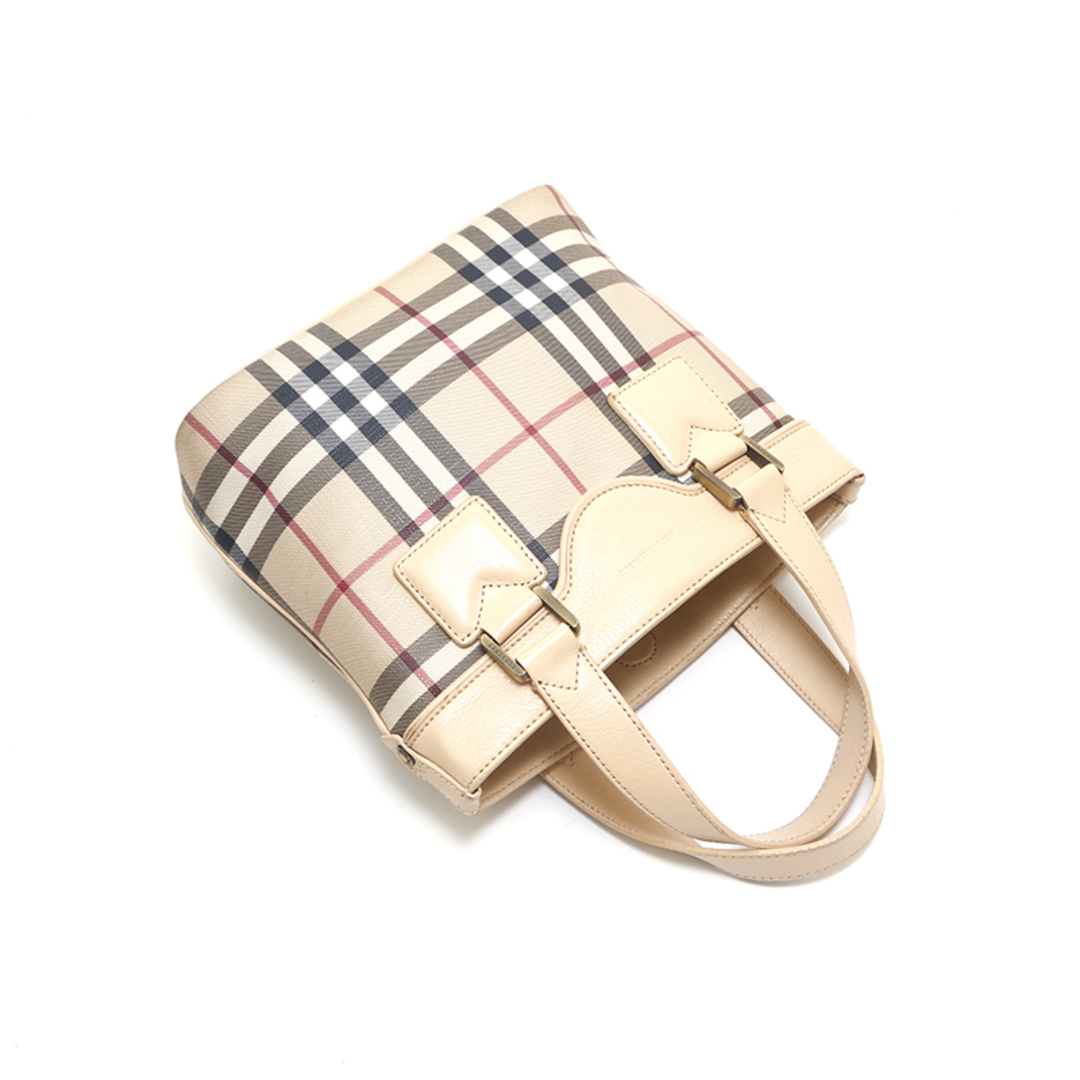 バーバリー BURBERRY ノバチェック レザー ハンドバッグ