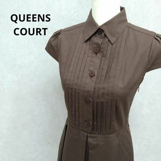 クイーンズコート(QUEENS COURT)の【古着】QUEENS COURT ひざ丈ワンピース　ブラウスワンピース(ひざ丈ワンピース)