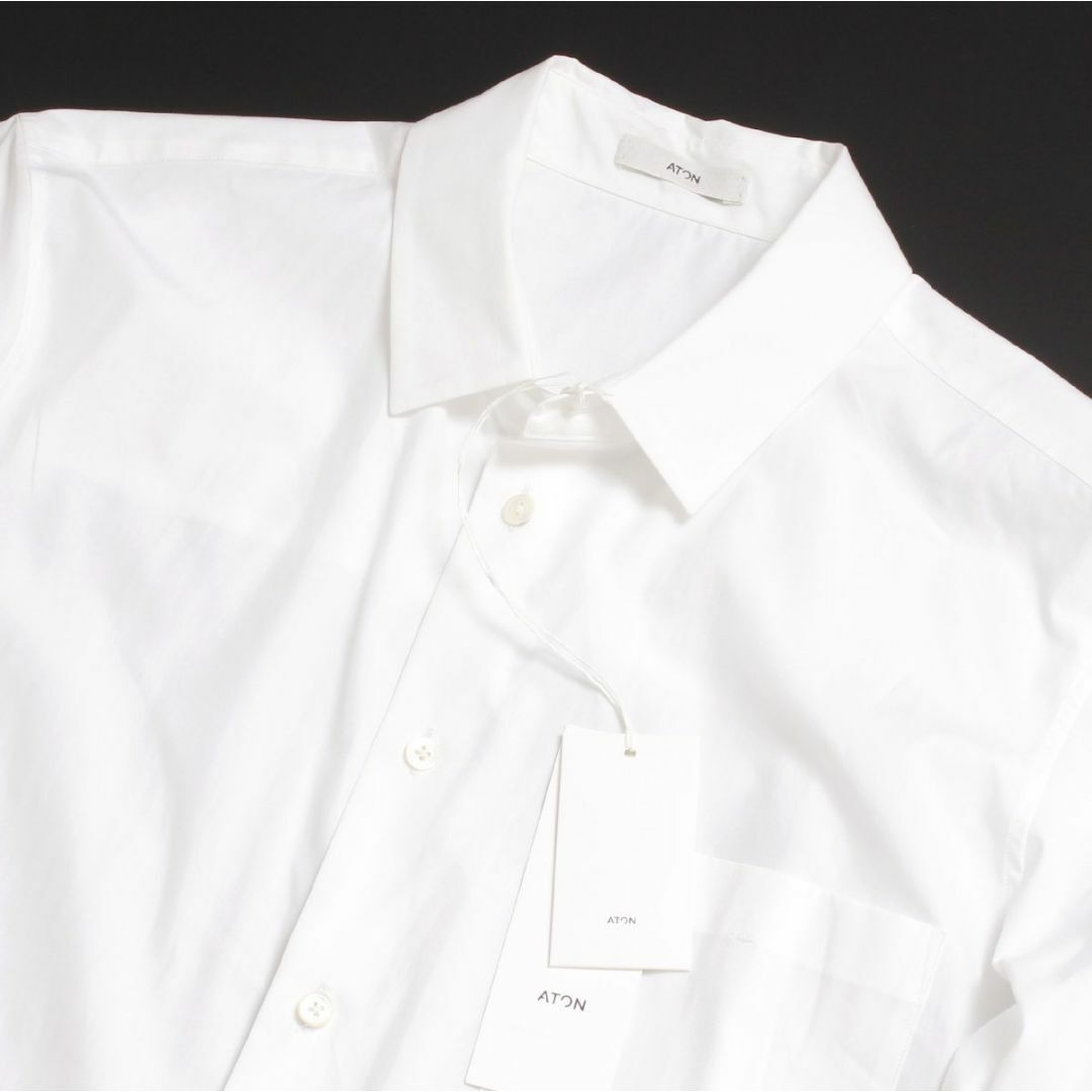 ATON(エイトン)のATON SUVIN BROAD STANDARD SHIRT エイトンシャツ メンズのトップス(シャツ)の商品写真