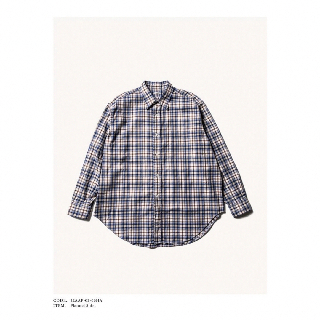 1LDK SELECT(ワンエルディーケーセレクト)の新品 A.PRESSE アプレッセ Flannel Shirt チェックシャツ メンズのトップス(シャツ)の商品写真