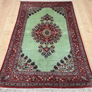 ペルシャ絨毯 クム産 美品 ヴィンテージラグの通販 by マッスル's shop