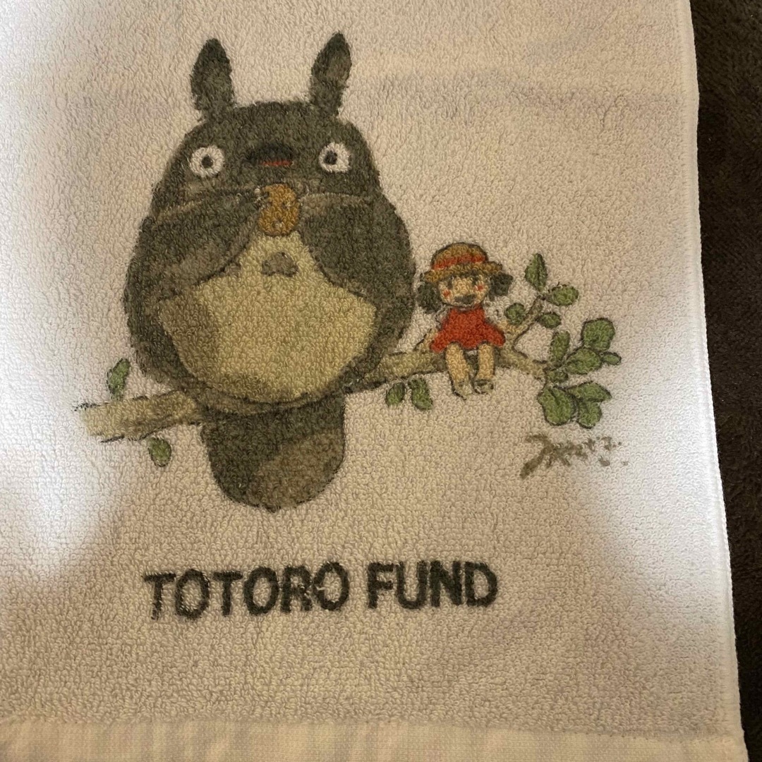 ジブリ(ジブリ)のとなりのトトロ　トトロファンド　Totoro Fund ハンカチ　ふきん レディースのファッション小物(ハンカチ)の商品写真