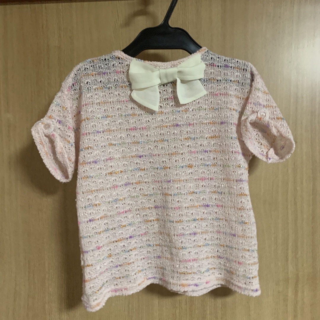 BACK NUMBER(バックナンバー)のバックナンバー 荒編みニット 130cm キッズ/ベビー/マタニティのキッズ服女の子用(90cm~)(ニット)の商品写真