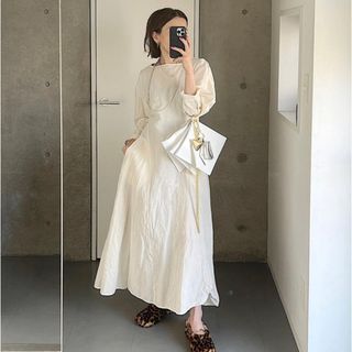 ジルサンダー(Jil Sander)のジルサンダー JIL SANDER 22SS ワンピース リネン(ロングワンピース/マキシワンピース)