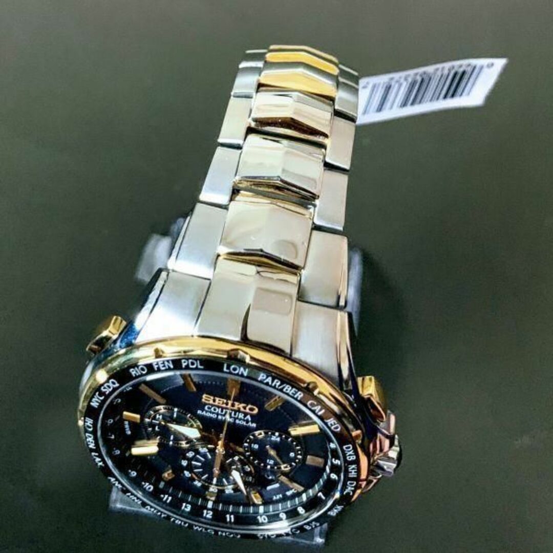 新品 SEIKO 上級コーチュラ 電波ソーラー セイコー メンズ腕時計