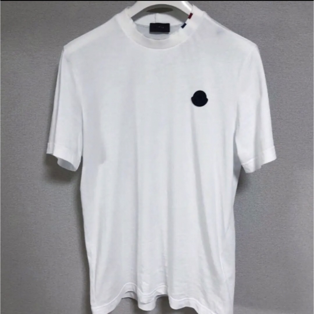 ★新作★ MONCLER Tシャツ Ｌ　モンクレール ブラック ラバーワッペン