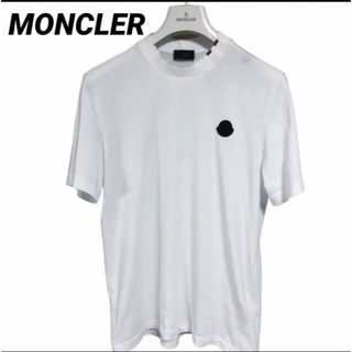 モンクレール(MONCLER)のマイホームパパ43様専用 モンクレール　バックロゴ　ラバーワッペン　Tシャツ　白(Tシャツ/カットソー(半袖/袖なし))