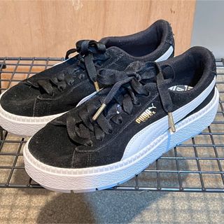 プーマ(PUMA)の美品22.5 PUMA プーマ スエードプラットフォーム トレース C13(スニーカー)