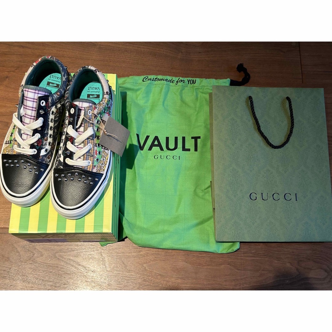 特別訳あり特価】 GUCCI VAULTxVANS 24cm コラボ レア商品 スニーカー