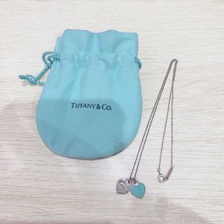 ティファニー(Tiffany & Co.)のTIFFANY&Co ティファニー ブルー ダブルハートペンダント ネックレス(ネックレス)