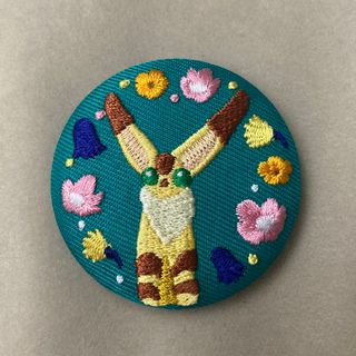 ジブリ(ジブリ)の風の谷のナウシカ　刺繍缶バッチ(キャラクターグッズ)