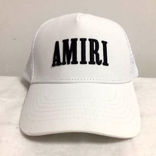 AMIRI アミリ コア ロゴ メッシュトラッカーキャップ 刺繍 ホワイトの