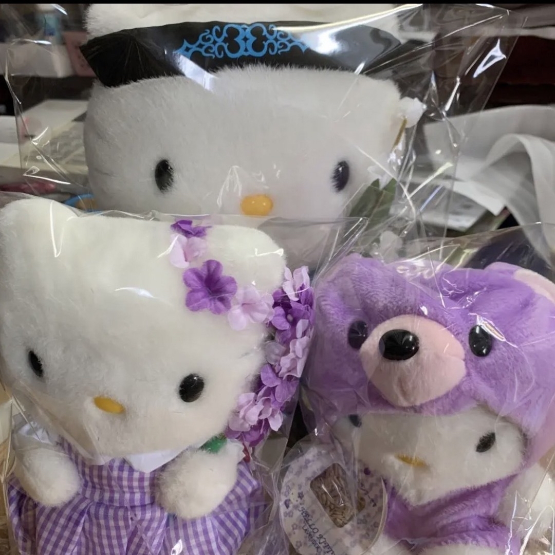 北海道限定ハローキティ ぬいぐるみ3個セット