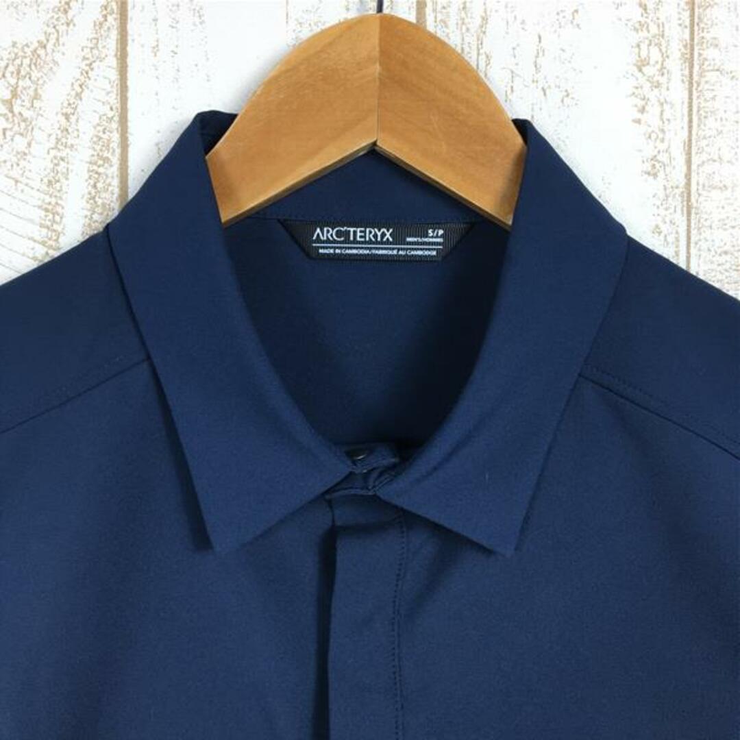 MENs S アークテリクス スカイライン ショートスリーブ シャツ Skyline SS Shirt ARCTERYX 25214 ネイビー系