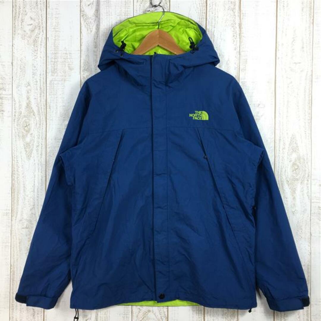 MENs M  ノースフェイス スクープ ジャケット SCOOP JACKET ハードシェル レインシェル フーディ Hyvent防水 NORTH FACE NP10913 ブルー系サイズ備考