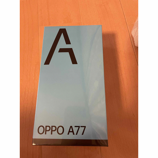 オッポ(OPPO)のOPPO A77 SIMフリー ブラック　(スマートフォン本体)