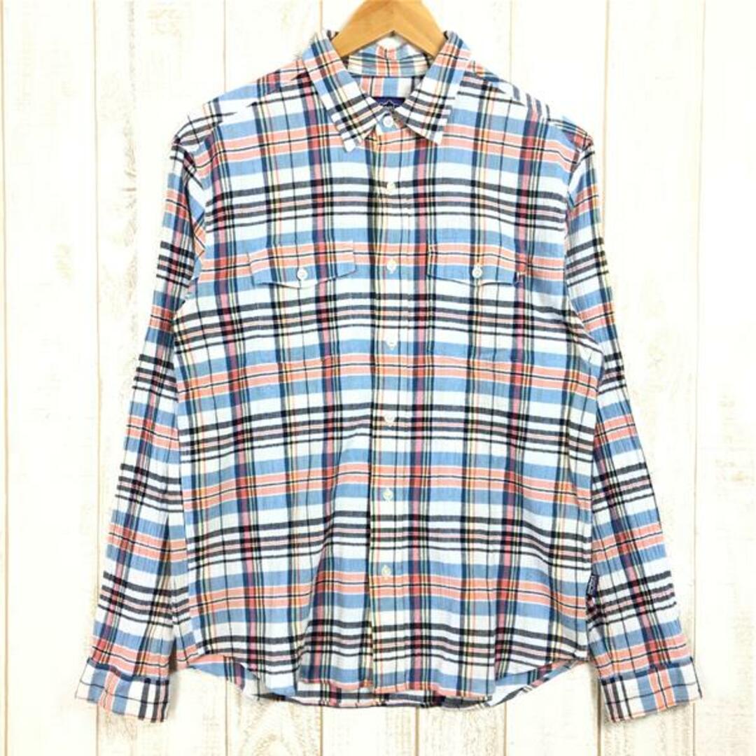 MENs S  パタゴニア 2012 ロングスリーブ エーシー ステアーズマン シャツ Long-Sleeved A/C Steersman Shirt 生産終了モデル 入手困難 PATAGONIA 53831 SWK ブルー系