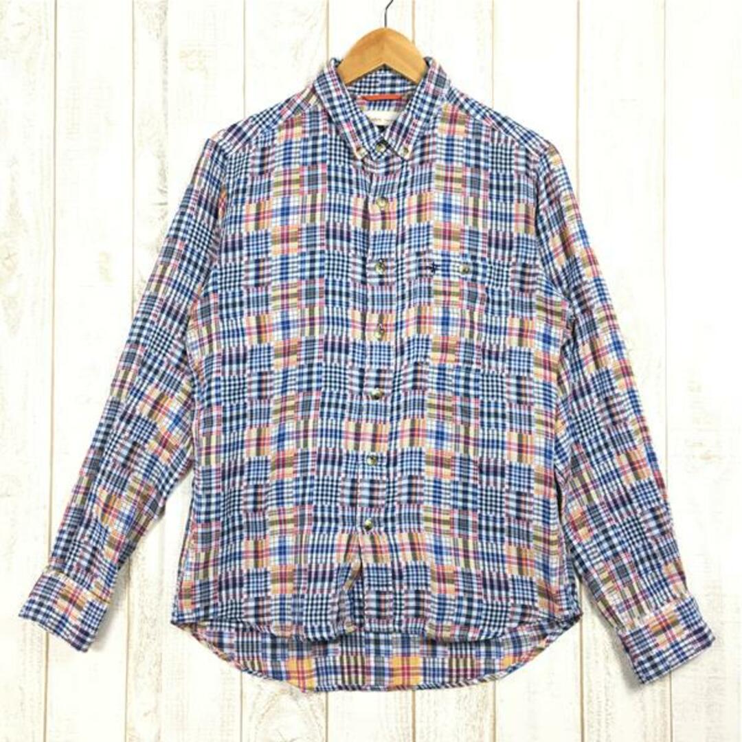 Foxfire(フォックスファイヤー)のMENs M  フォックスファイヤー ロングスリーブ パッチワーク クイックドライ シャツ Long Sleeve Patchwork QuickDry Shirt FOXFIRE 5212104 ブルー系 メンズのメンズ その他(その他)の商品写真