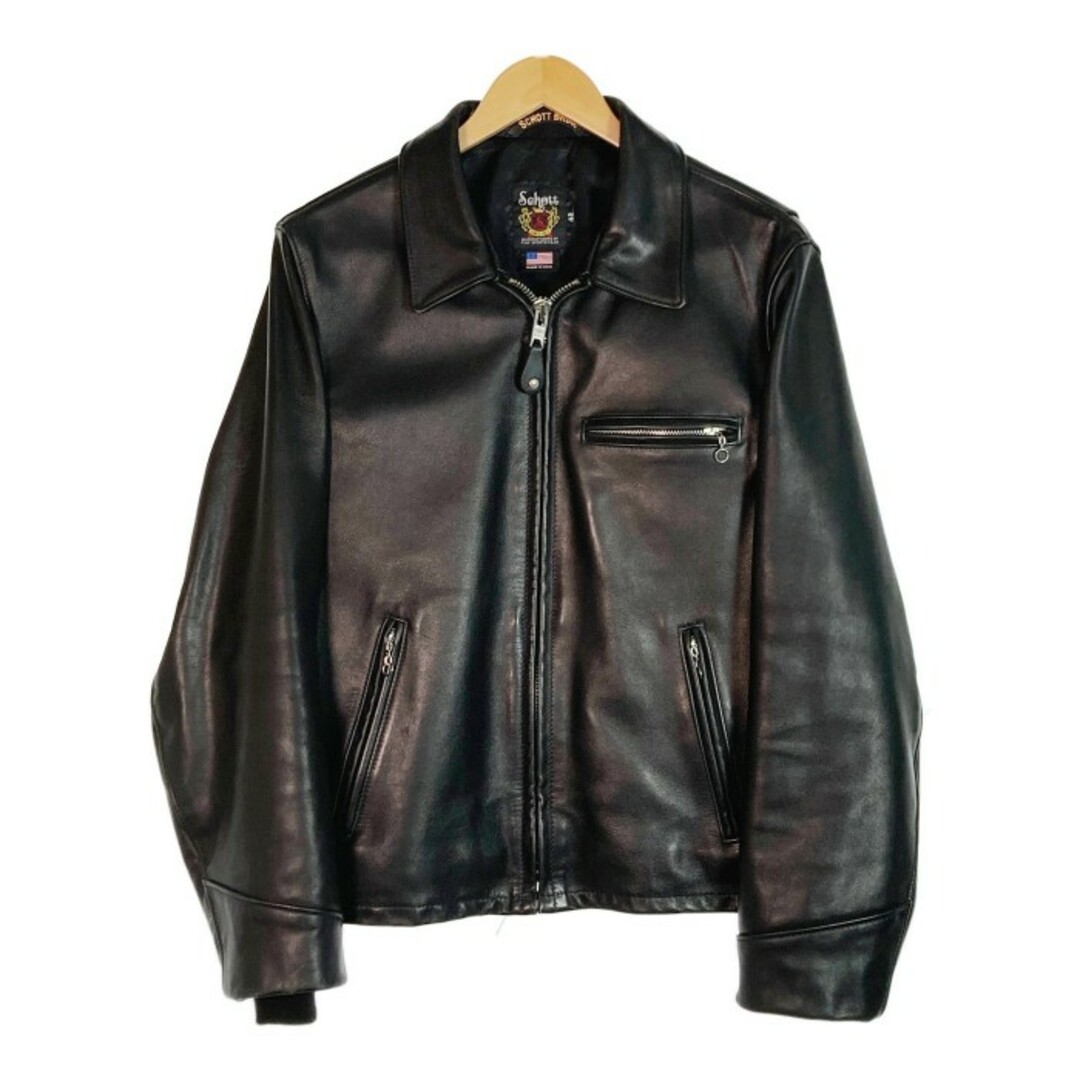 ワンスター　schott leather jacket 黒牛タグ　サボテンタグ